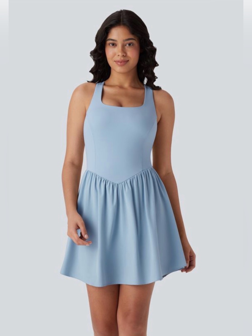 Halara Breezeful Mini Active Dress Light Blue 3X